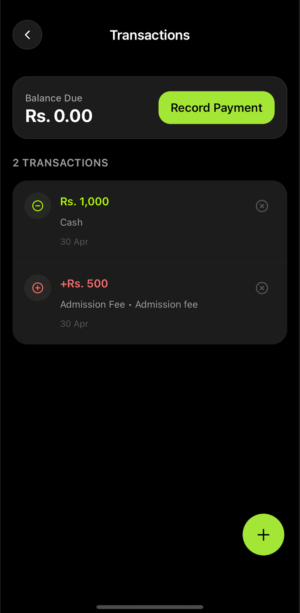 Manage Payments