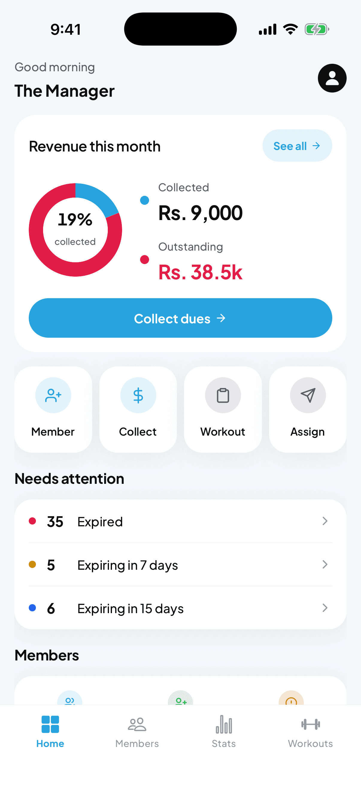 Dashboard on fytlink